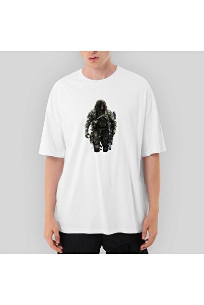 Z zepplin Tricou alb oversize Call Of Duty Big Fighter