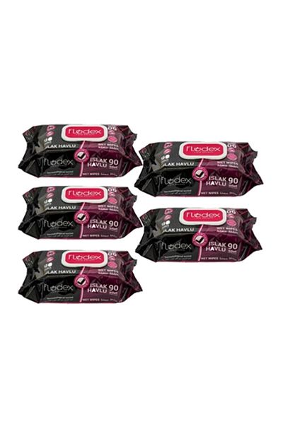 FLODEX Wet Wipes 5 Pack 90 Pieces