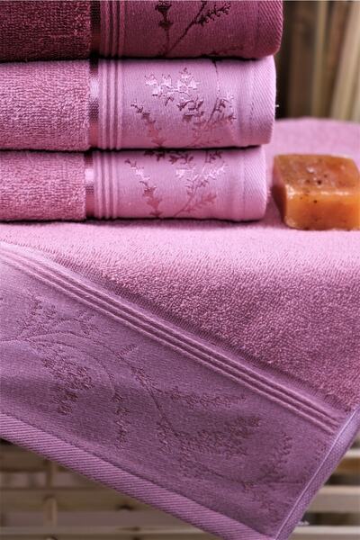 Özdilek Ditsy 6-панельний бавовняний рушник для рук та обличчя, висока водопоглинання, 50*80