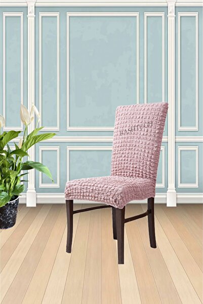 BASHTUGH TİCARET Sandalye Kılıfı Bürümcük Eteksiz Lastikli Yıkanabilir Sandalye Örtüsü Tek Adet.