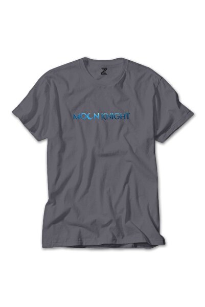 Z zepplin Moon Knight Text Сірий футболка