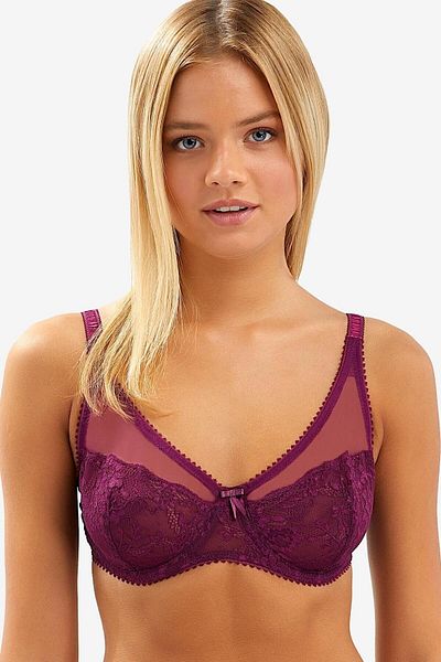 AYYILDIZ Bra - Purple - Plain