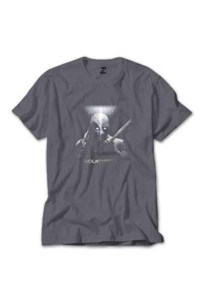 Z zepplin تي شيرت مون نايت واريوس باللون الرمادي