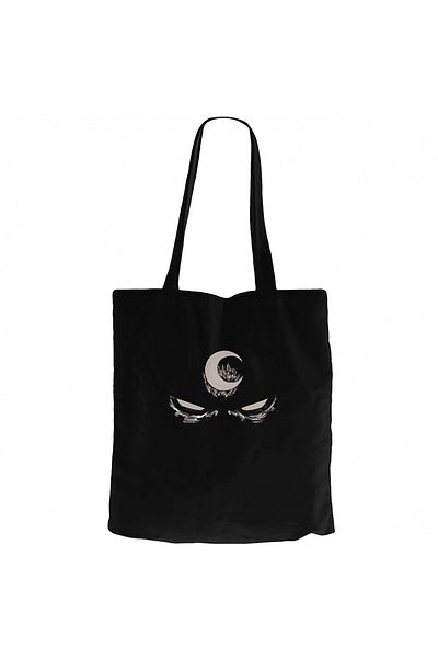 Z zepplin Geantă tote din pânză neagră Moon Knight Night Bloody Legends