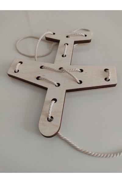 Ankebut طائرة من الخشب الطبيعي - تصميم مناسب بدون حبل