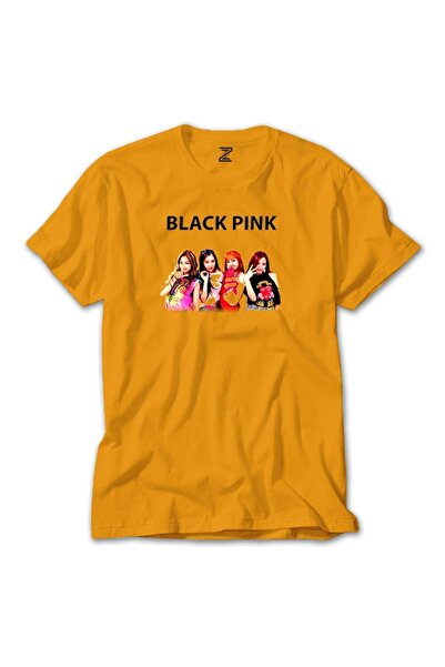 Z zepplin Tricou Blackpink Negru Galben