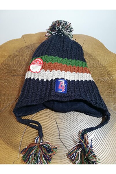 Kitti Beretă pentru băiat cu șireturi din lână 22130-10-025 4-8 ani