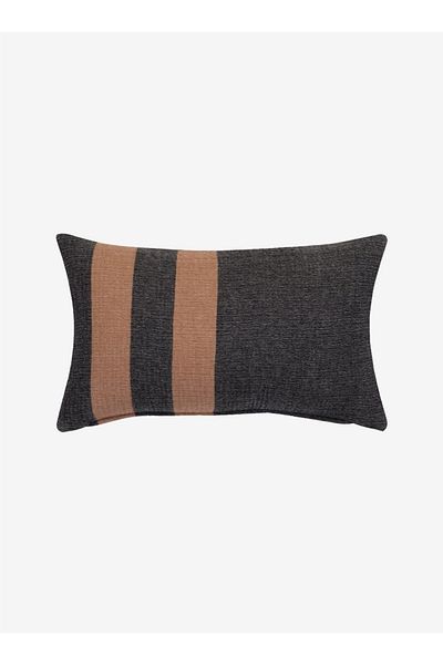 Barine Husă de pernă din lână Cocoon Wool Negru / Păr de cămilă 30x50