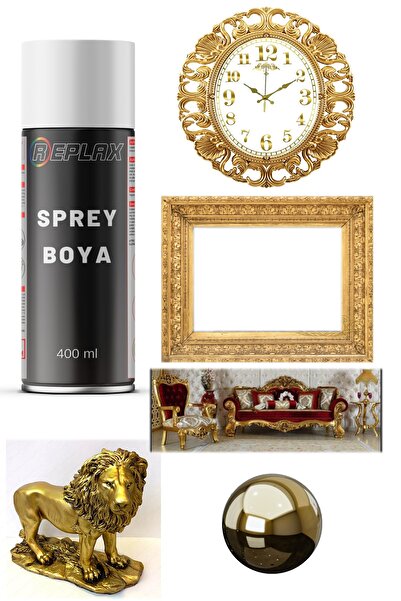 REPLAX Altın Yaldız Sprey Boya 400 Ml.