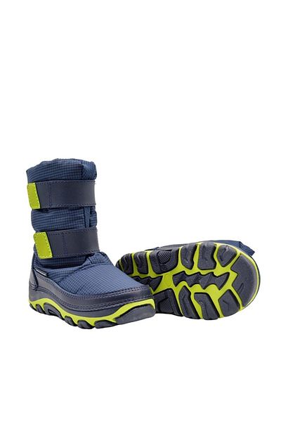 BUCKHEAD Buck1095 Dosi Brand Checkered Boys' Snow Boots Navy Blue
