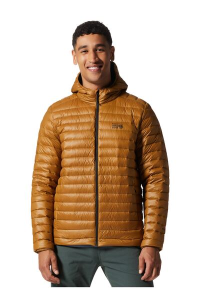 Mountain Hardwear Kahve Erkek Dik Yaka Düz Mont 1943771233_om9935