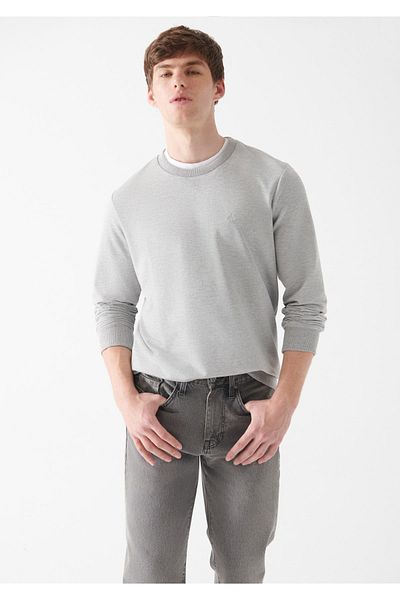Mavi Sweatshirt - Grau - Regular Fit