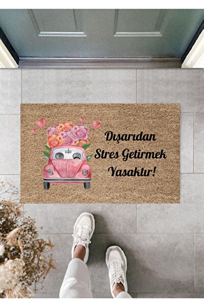 Silkcoat Home Dijital Baskı Dışarıdan Stres Getirmek Yasaktır Yazılı Dekorati...