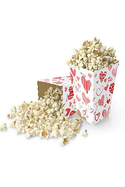 Parti Furyası Red Heart Popcorn Box Corn Box