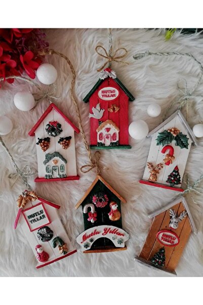 Gardenia Art Hobi Yılbaşı Konseptli Tasarım Süs Obje 6 Lı Set