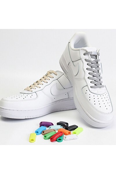 Palwin Takbırak Yeni Nesil Pratik Bağcık, Shoelace, Klipsli Lastikli Bot, Çocuk, Ayakkabı Bağcığı, Gri