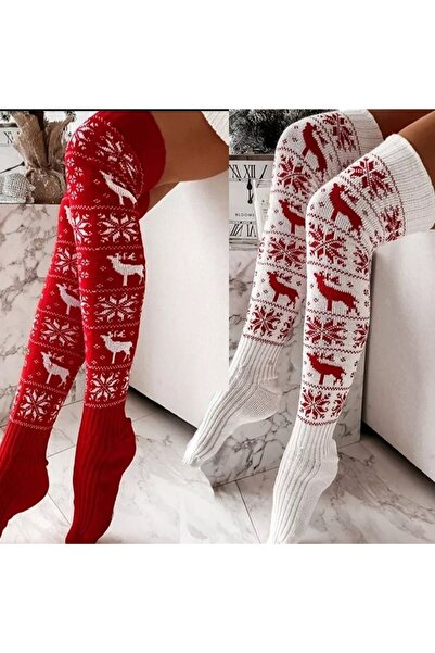 SİLENT LOVE Yılbaşına Özel Diz Üstü Çorap