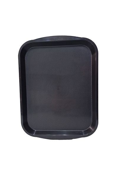 Matar Endüstriyel Mutfak Ekipmanları ABS Plastic Black Color Serving Tray 29*20cm