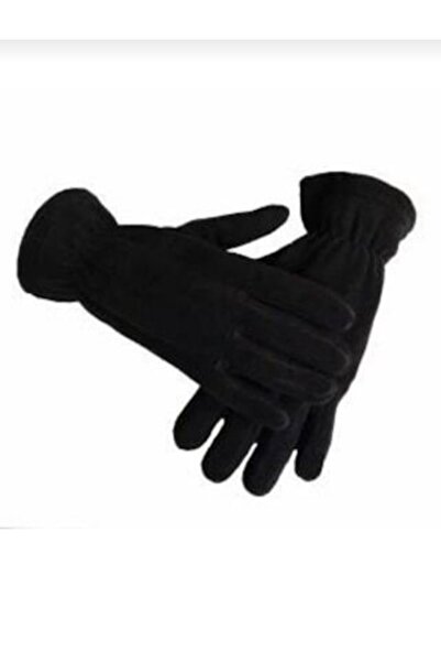 Genel Markalar Unisex Siyah Termal Kışlık Kaliteli Polar Eldiven L-m