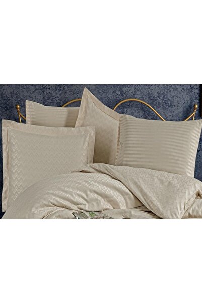 Finezza Μαξιλαροθήκη Odesa Bamboo Jacquard Fabric Beige Double Oxford 60x80 c...