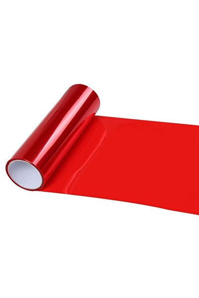 Hakel 30x100cm Kırmızı Stop Filmi Kırmızı Far Folyosu Kırmızı Far Filmi Kırmı...