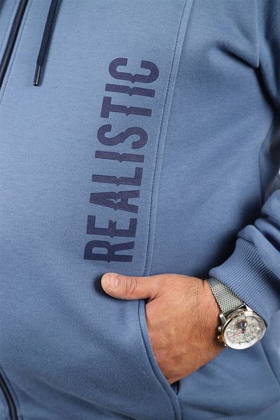 MocGrande Sweat 3ip pentru bărbați de mărime mare Realistic 22738 Albastru