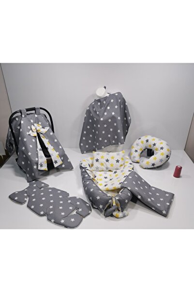 Balamira Koyu Yıldız Sarı Yıldız 7 Li Babynest Seti
