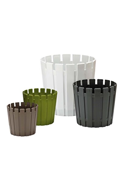 Poliwork Akasya 27 Saksı 8,5 Lt - Beyaz