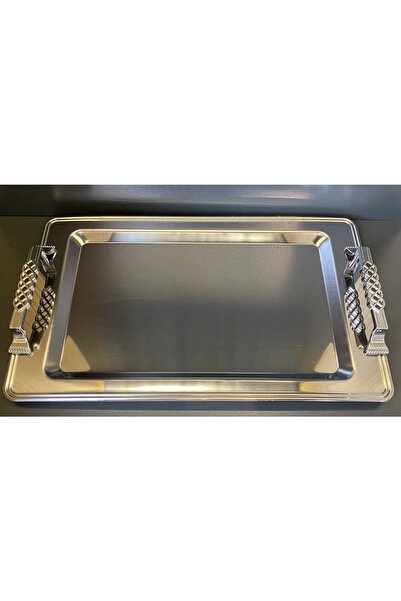 Şiir Çelik Tepsi Paslanmaz Gümüş