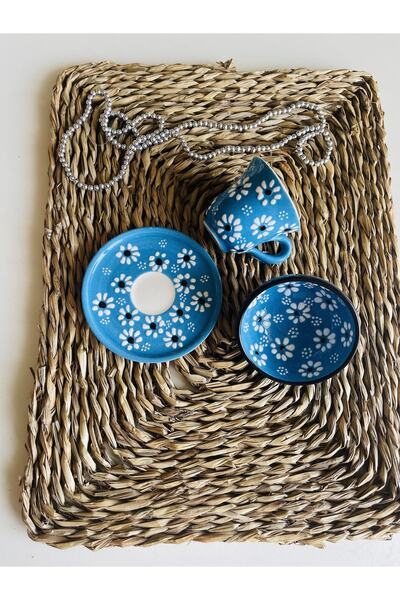 Den Tasarım Hediyelik كوب قهوة فردي مخصص لعيد الأم باللون الأزرق من ديزي ووعا...