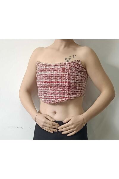 Quzu Tuvit Kırmızı Büstiyer