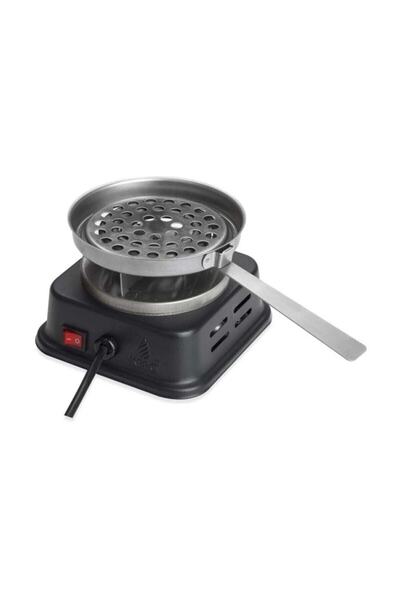 matchbang Kefo Yeni Model Mini Kare Elektrikli Ocak Ev Tipi Köz Yakma Siyah