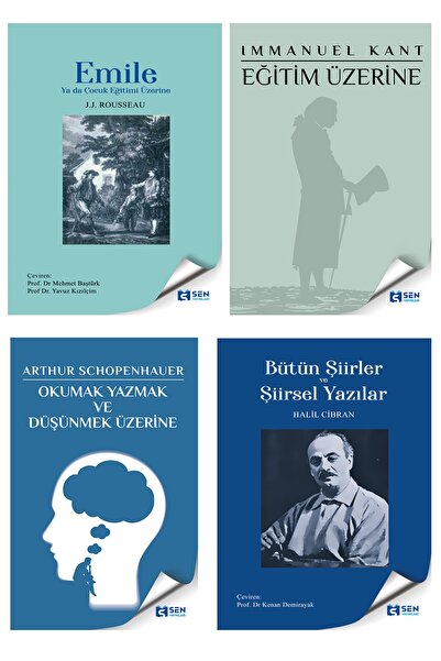 SEN YAYINLARI Emile Çocuk Eğitimi / Eğitim üzerine /Okumak yazmak üzerine/Hal...