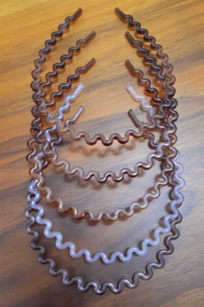 ella'nın çarşısı Καφέ Στέμμα Μαλλιών, Μαύρο Στέμμα Ζιγκ-ζαγκ. Πάχος 4 χιλιοστά