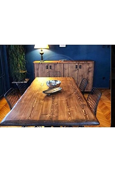 ENJOY LİFE Tasarım Ahşap Kütük Yemek Masası