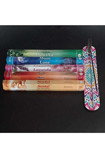 Flute 100 Adet Tütsü 5 Çeşit (AY VANİLYA MİSK LAVANDA SANDAL)