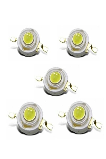 diasithalat 1w Power Led, Led Lamba, 1 Watt Power Led Lamba Beyaz 5 Adet
