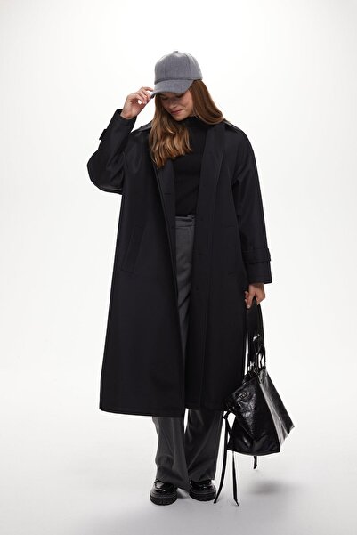 Manuka Černá kožená taška STD Big City – klasická