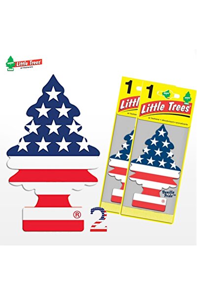 Little Trees Orijinal Amerikan Bayrağı Vanilla Pride Freshener Kağıt Koku 2 Adet