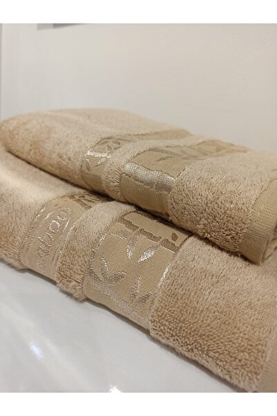 ŞENER HOME Набір для лазні з бамбука першого сорту, 2 шт., рушник для ванної та рушник для голови - світло-коричневий