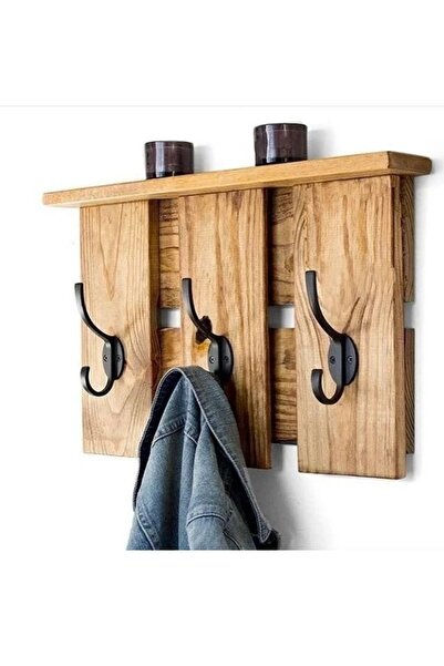Genel Markalar Umutpark Ahşap 3 Lü Duvar Askılık