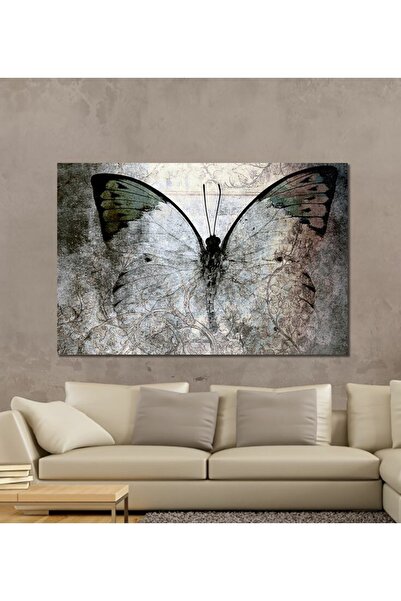 TRADE AYS Kelebek Dekoratif Kanvas Duvar Tablo