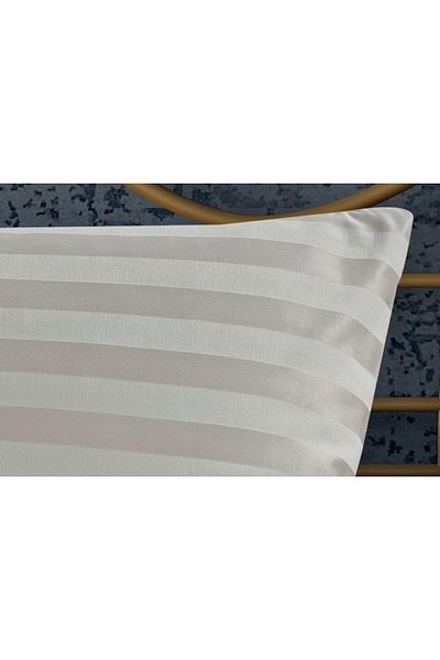 Finezza Jardin Bamboo Jacquard Fabric Stone Double Oxford 60x80 Cm Pillow Case - 1349