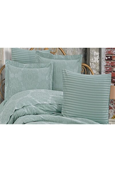 Finezza Tiara Bamboo Jacquard Fabric Mint Double Oxford 60x80cm Pillow Case -...