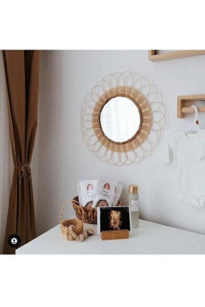 gudelidekor Hasır Bambu Rattan Ayna