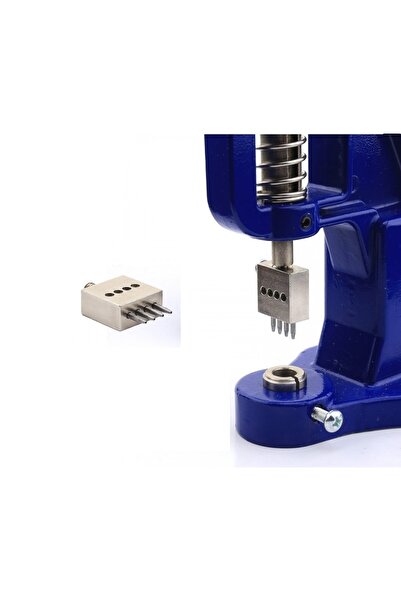 tuhafiyecimiz Deri Delme Zımba Seti - Tulumba Pres Ve 2'li, 4'lü, 6'lı Zımba - Çatal Delme Seti Sarı