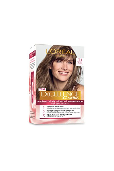 L'Oreal Paris Saç Boyası 7.1 Kumral Küllü