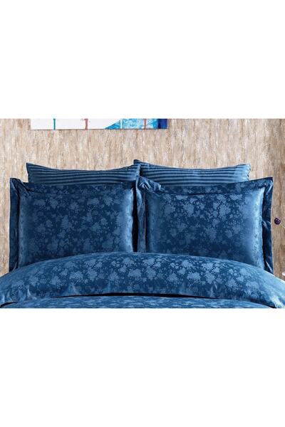 Finezza Față de pernă Rita Bamboo Jacquard Indigo Double Oxford 60x80 Cm-1333