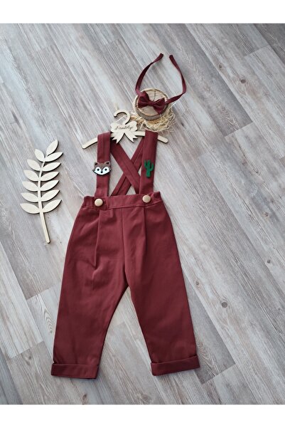 Feriatolye Cinnamon Salopet Fox Cactus Concept Baby Boy Birthday Special Day Outfit