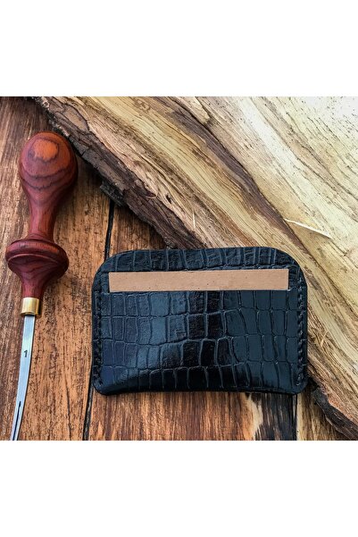 Atölye Çınar Leather Handmade حامل بطاقات مصنوع يدويًا من الجلد الطبيعي